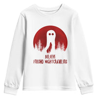 Believe In Fresno Nightcrawlers Youth Sweatshirt California Cryptid Hunter Gift - Wonder Print Shop