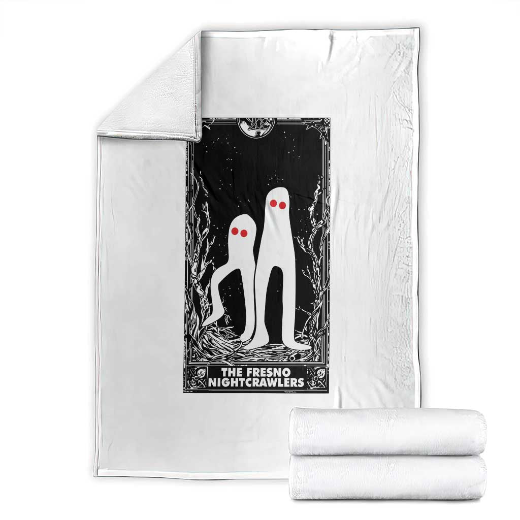 Funny Tarot Card Graphic Fresno Nightcrawlers Lover Throw Blanket Cryptid Gift - Wonder Print Shop