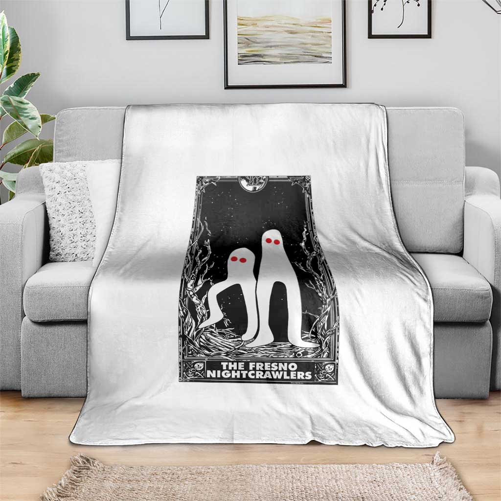 Funny Tarot Card Graphic Fresno Nightcrawlers Lover Throw Blanket Cryptid Gift - Wonder Print Shop