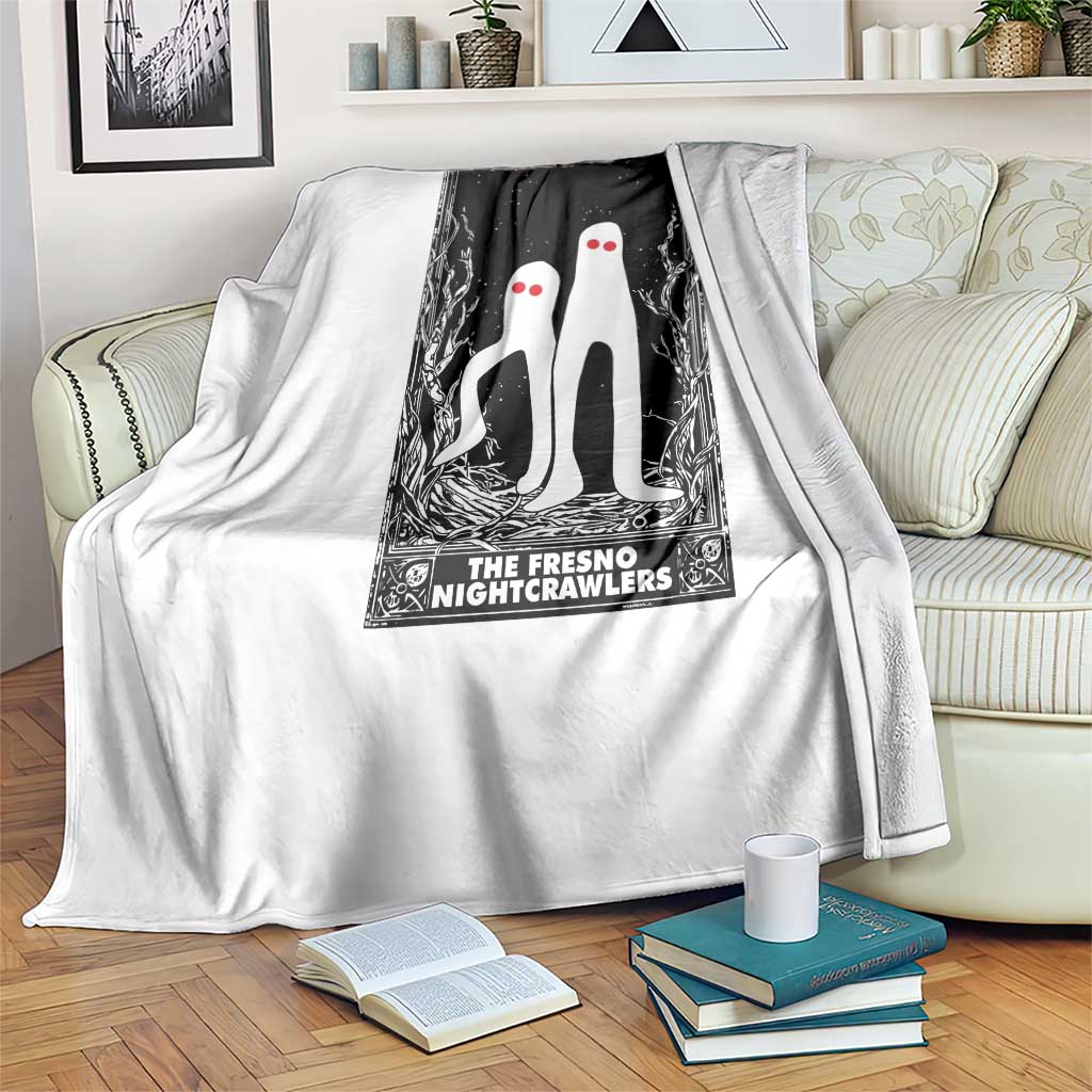 Funny Tarot Card Graphic Fresno Nightcrawlers Lover Throw Blanket Cryptid Gift - Wonder Print Shop