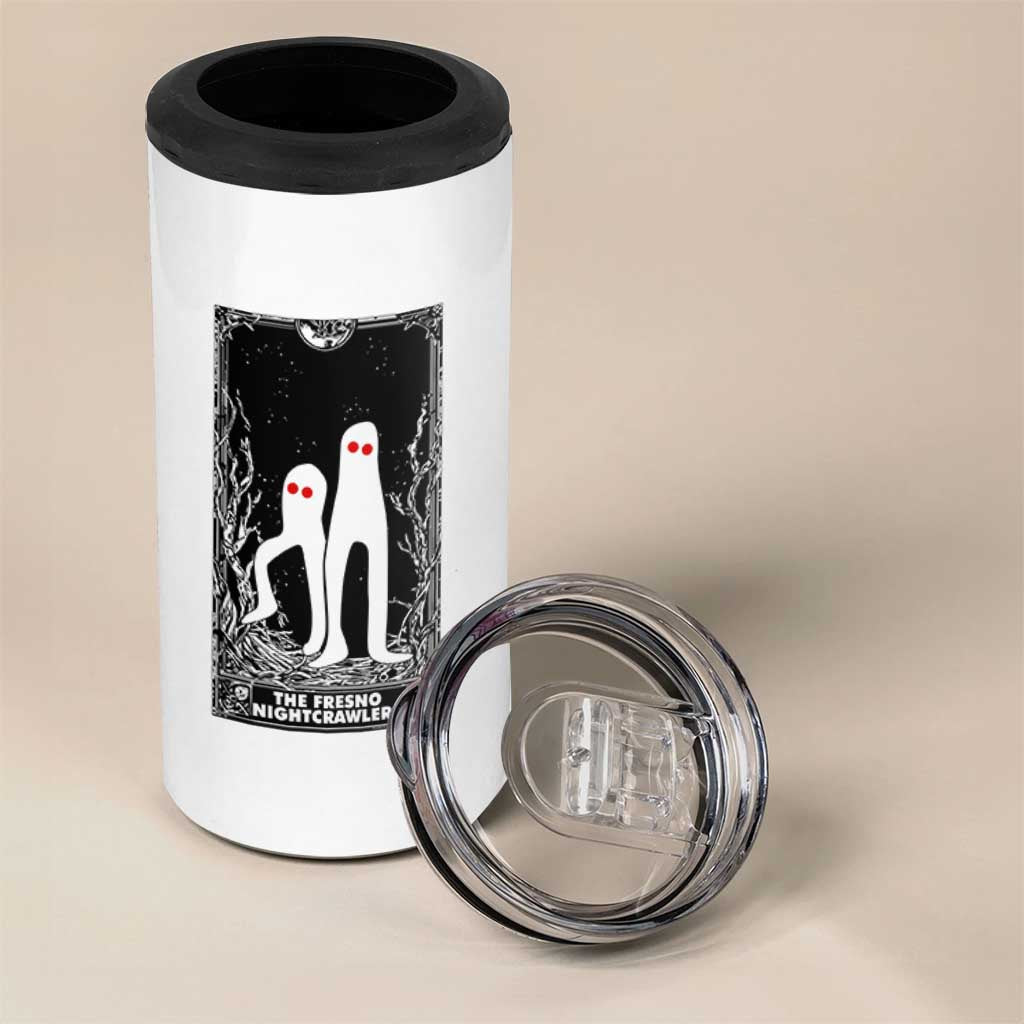 Funny Tarot Card Graphic Fresno Nightcrawlers Lover 4 in 1 Can Cooler Tumbler Cryptid Gift - Wonder Print Shop