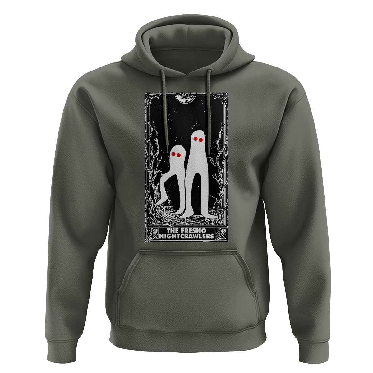 Funny Tarot Card Graphic Fresno Nightcrawlers Lover Hoodie Cryptid Gift - Wonder Print Shop