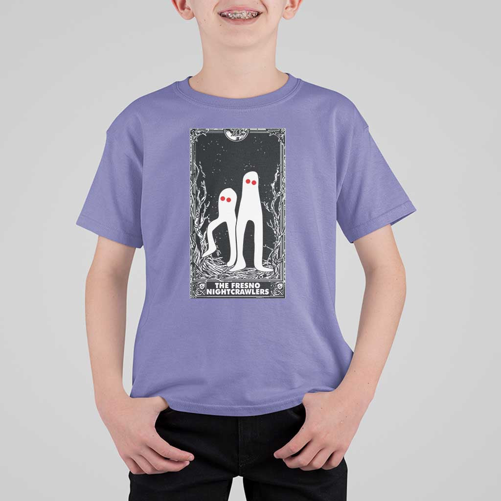 Funny Tarot Card Graphic Fresno Nightcrawlers Lover T Shirt For Kid Cryptid Gift - Wonder Print Shop