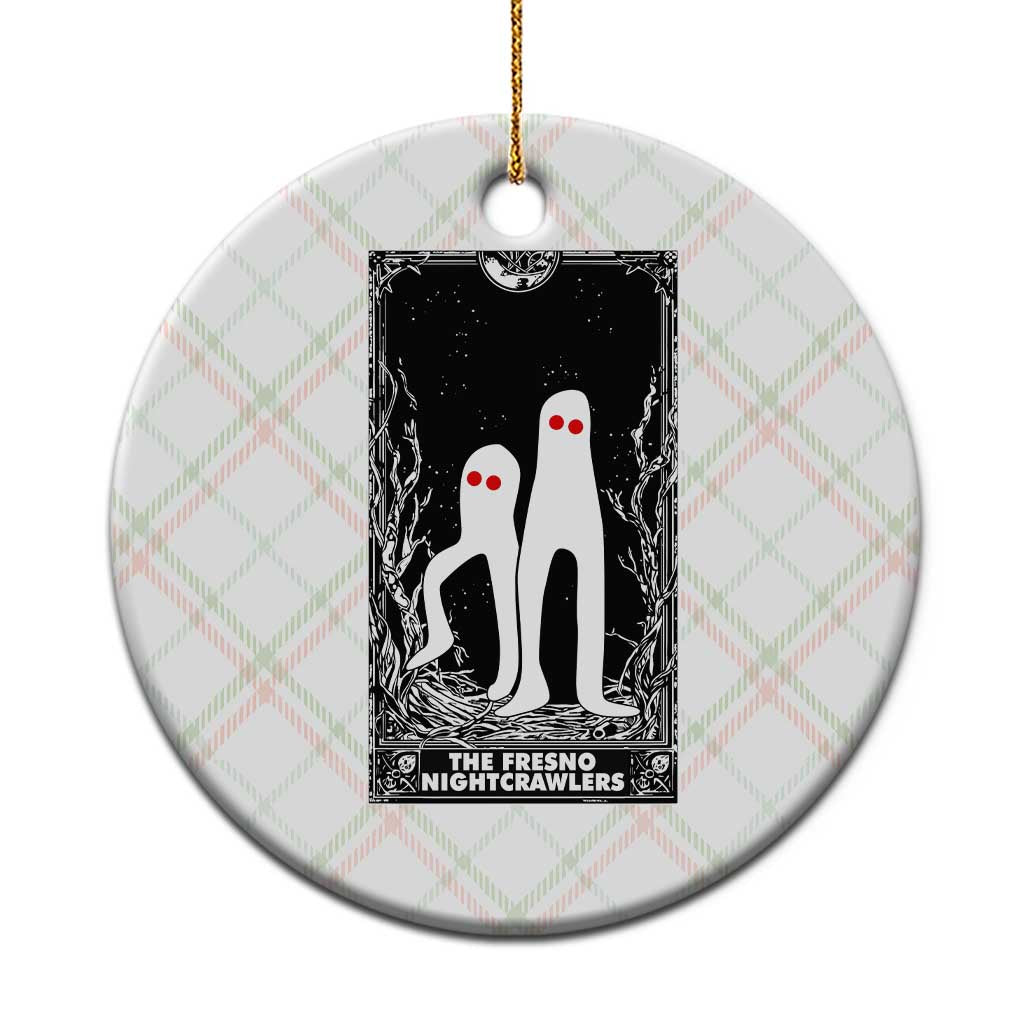 Funny Tarot Card Graphic Fresno Nightcrawlers Lover Ceramic Ornament Cryptid Gift - Wonder Print Shop