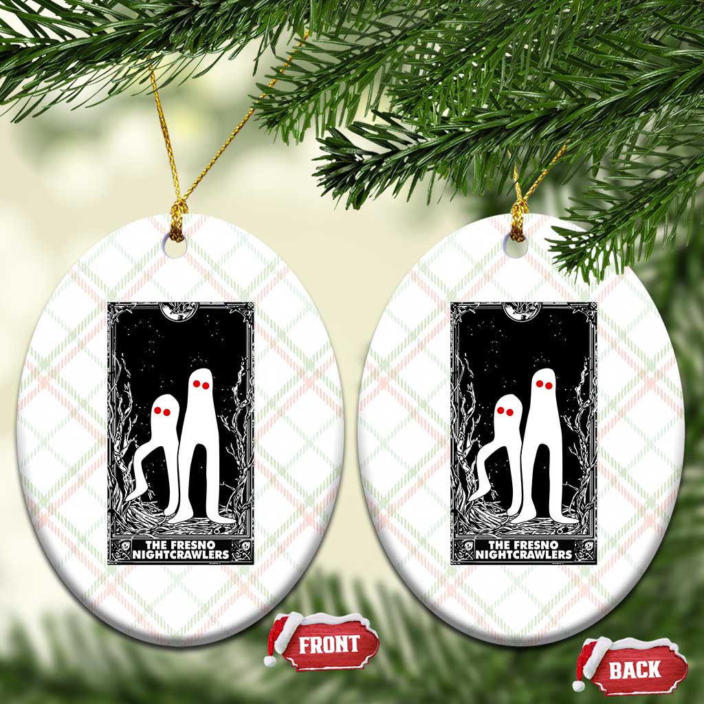 Funny Tarot Card Graphic Fresno Nightcrawlers Lover Ceramic Ornament Cryptid Gift - Wonder Print Shop