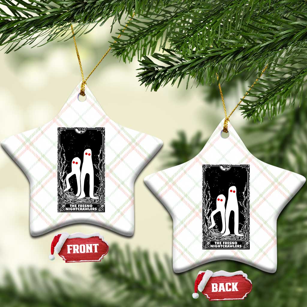 Funny Tarot Card Graphic Fresno Nightcrawlers Lover Ceramic Ornament Cryptid Gift - Wonder Print Shop