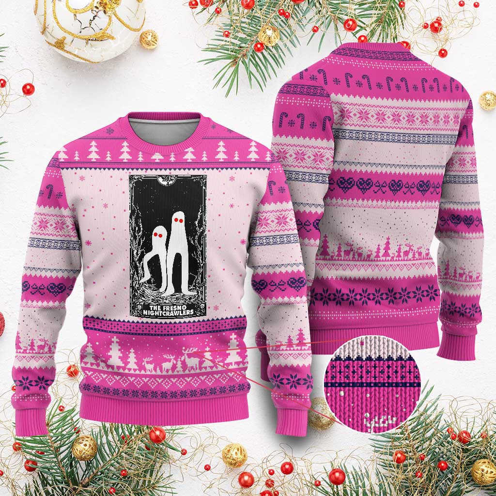 Funny Tarot Card Graphic Fresno Nightcrawlers Lover Ugly Christmas Sweater Cryptid Gift - Wonder Print Shop