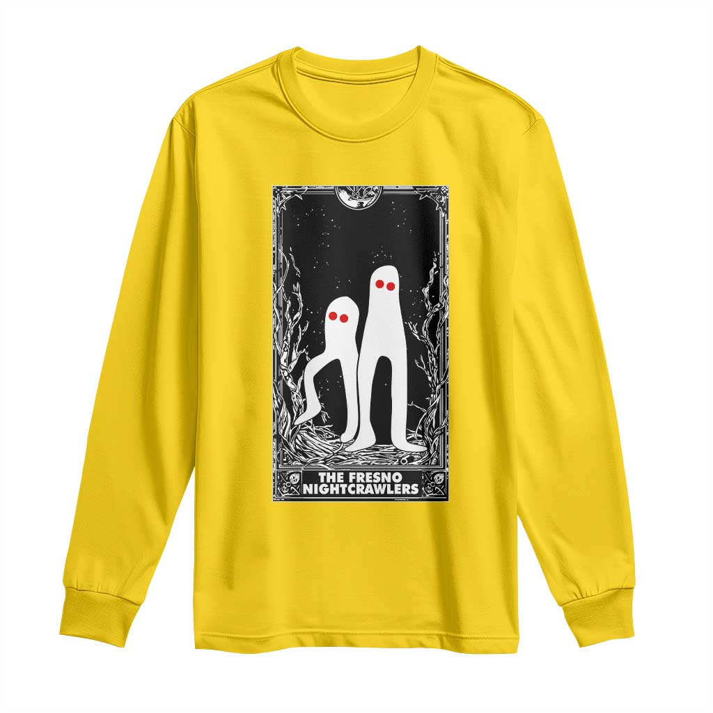 Funny Tarot Card Graphic Fresno Nightcrawlers Lover Long Sleeve Shirt Cryptid Gift - Wonder Print Shop