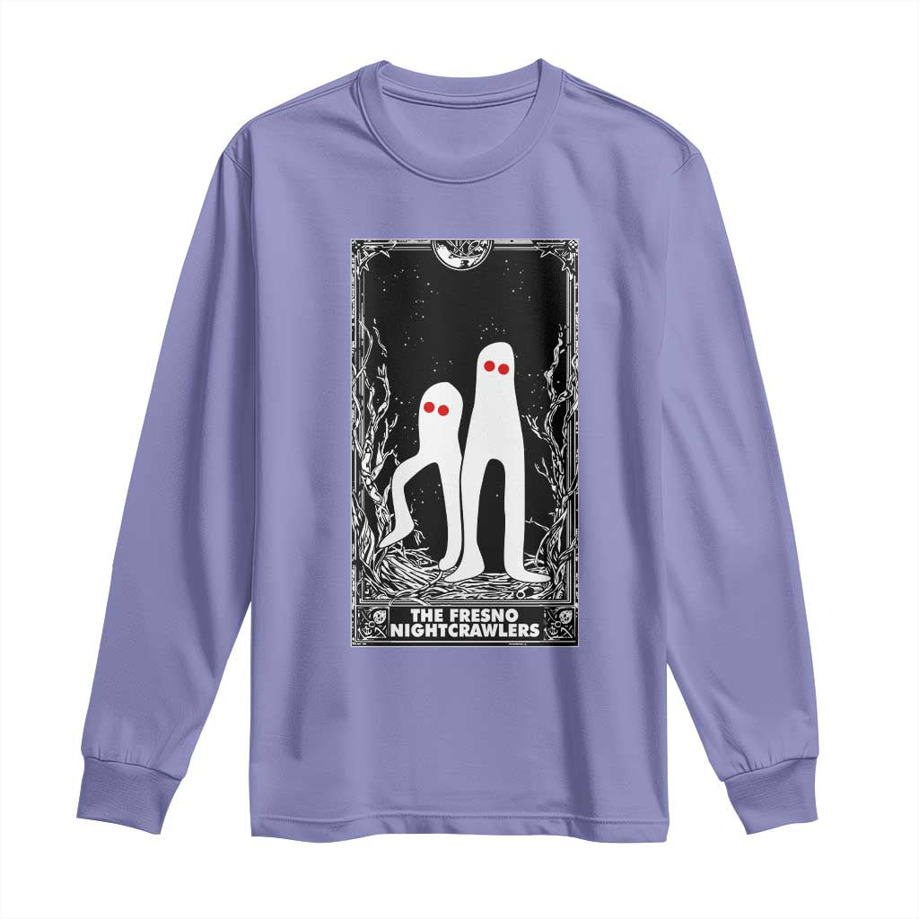 Funny Tarot Card Graphic Fresno Nightcrawlers Lover Long Sleeve Shirt Cryptid Gift - Wonder Print Shop