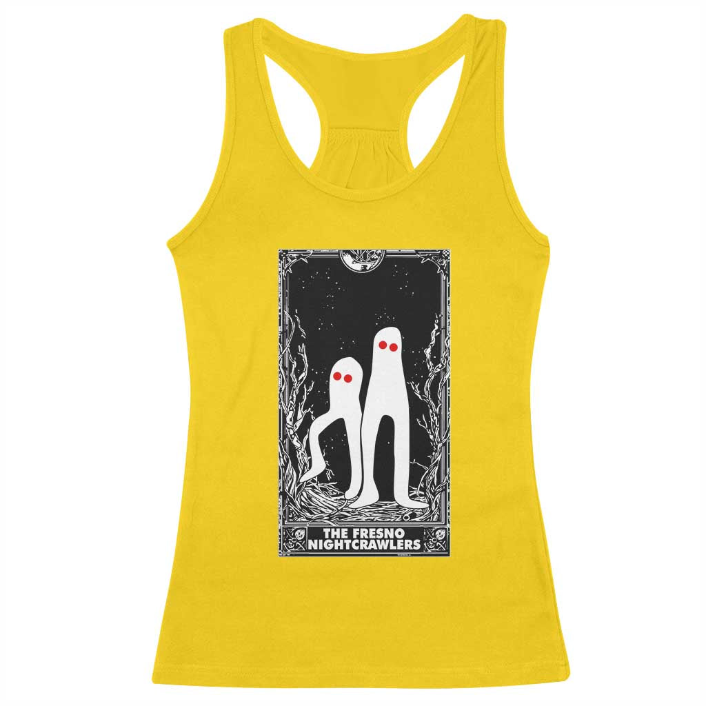 Funny Tarot Card Graphic Fresno Nightcrawlers Lover Racerback Tank Top Cryptid Gift - Wonder Print Shop