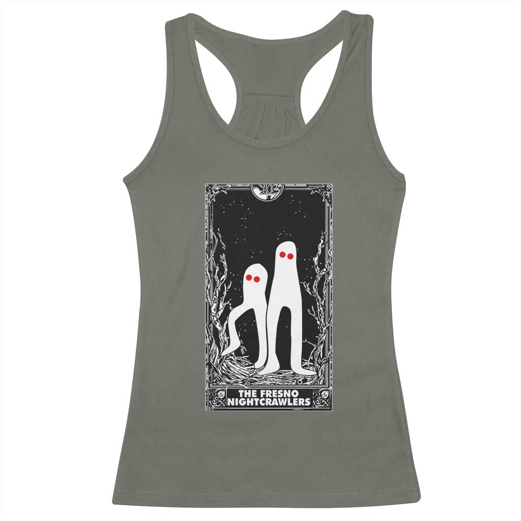 Funny Tarot Card Graphic Fresno Nightcrawlers Lover Racerback Tank Top Cryptid Gift - Wonder Print Shop