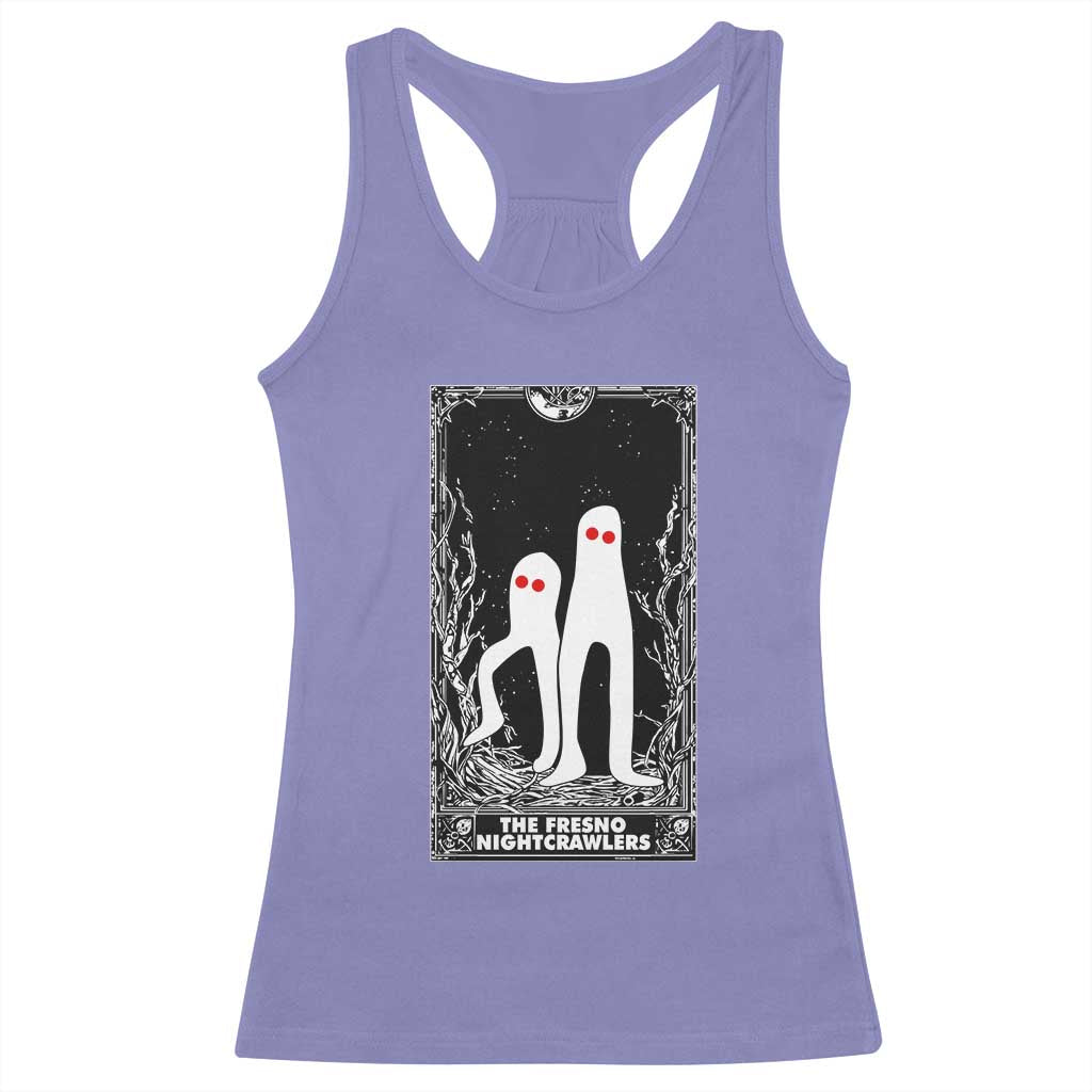Funny Tarot Card Graphic Fresno Nightcrawlers Lover Racerback Tank Top Cryptid Gift - Wonder Print Shop