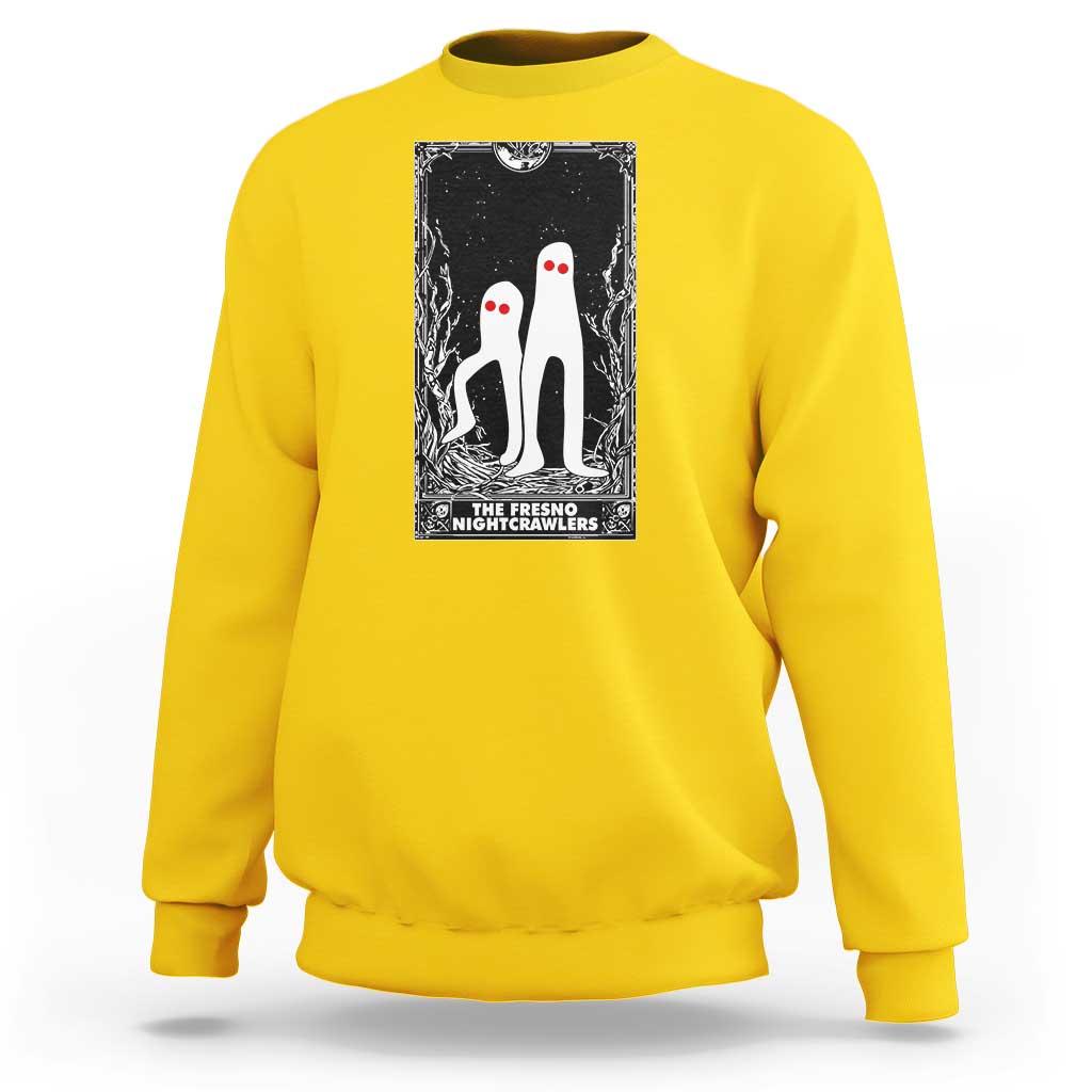 Funny Tarot Card Graphic Fresno Nightcrawlers Lover Sweatshirt Cryptid Gift - Wonder Print Shop