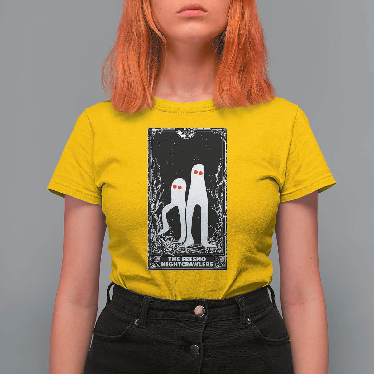 Funny Tarot Card Graphic Fresno Nightcrawlers Lover T Shirt For Women Cryptid Gift - Wonder Print Shop