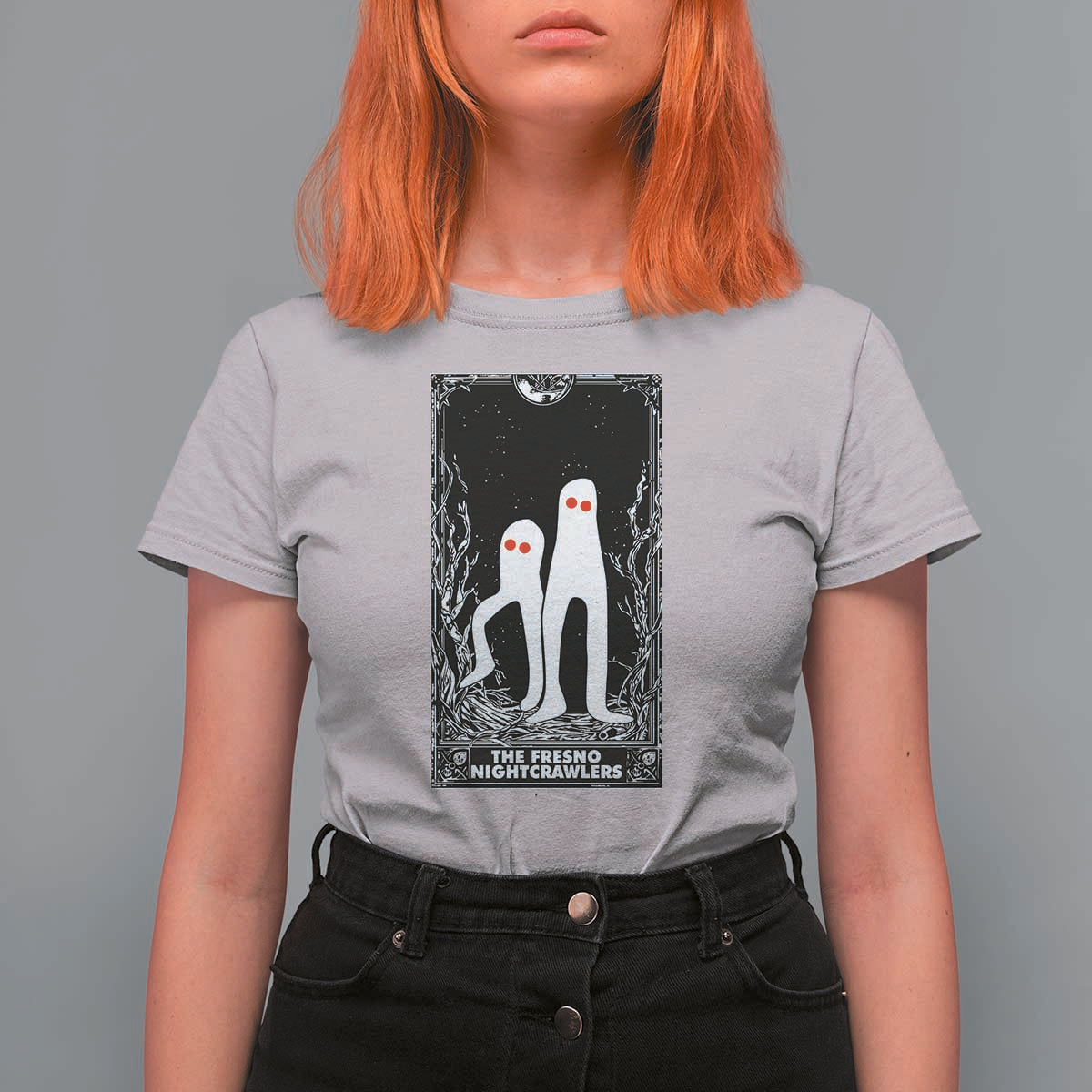 Funny Tarot Card Graphic Fresno Nightcrawlers Lover T Shirt For Women Cryptid Gift - Wonder Print Shop