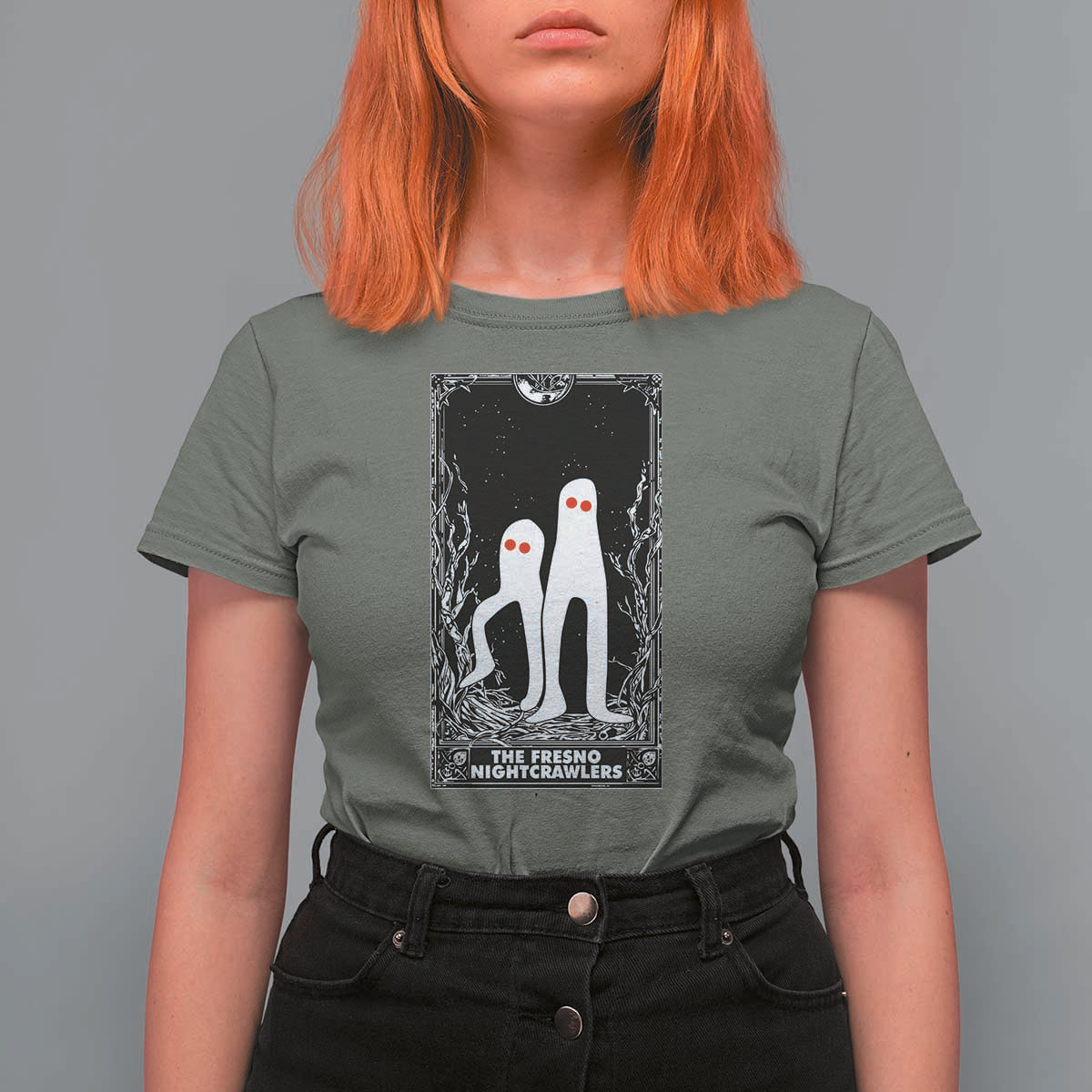Funny Tarot Card Graphic Fresno Nightcrawlers Lover T Shirt For Women Cryptid Gift - Wonder Print Shop