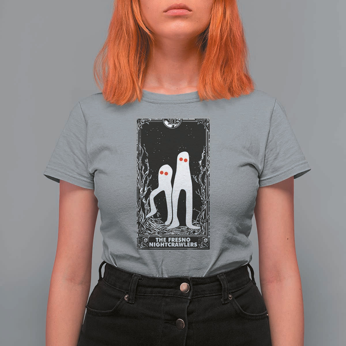 Funny Tarot Card Graphic Fresno Nightcrawlers Lover T Shirt For Women Cryptid Gift - Wonder Print Shop