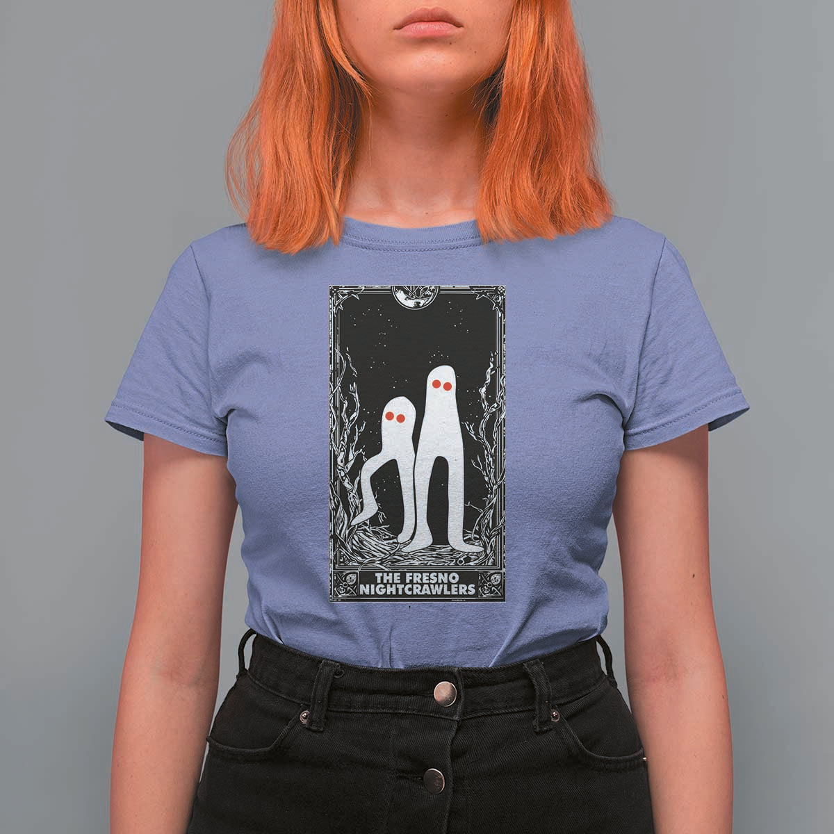 Funny Tarot Card Graphic Fresno Nightcrawlers Lover T Shirt For Women Cryptid Gift - Wonder Print Shop