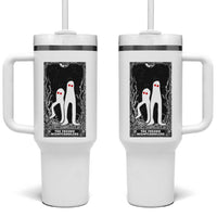 Funny Tarot Card Graphic Fresno Nightcrawlers Lover Tumbler With Handle Cryptid Gift - Wonder Print Shop