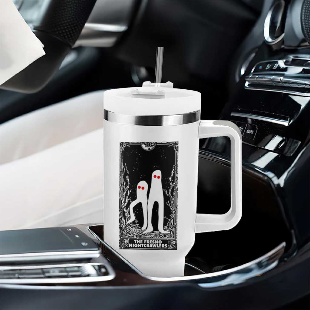 Funny Tarot Card Graphic Fresno Nightcrawlers Lover Tumbler With Handle Cryptid Gift - Wonder Print Shop