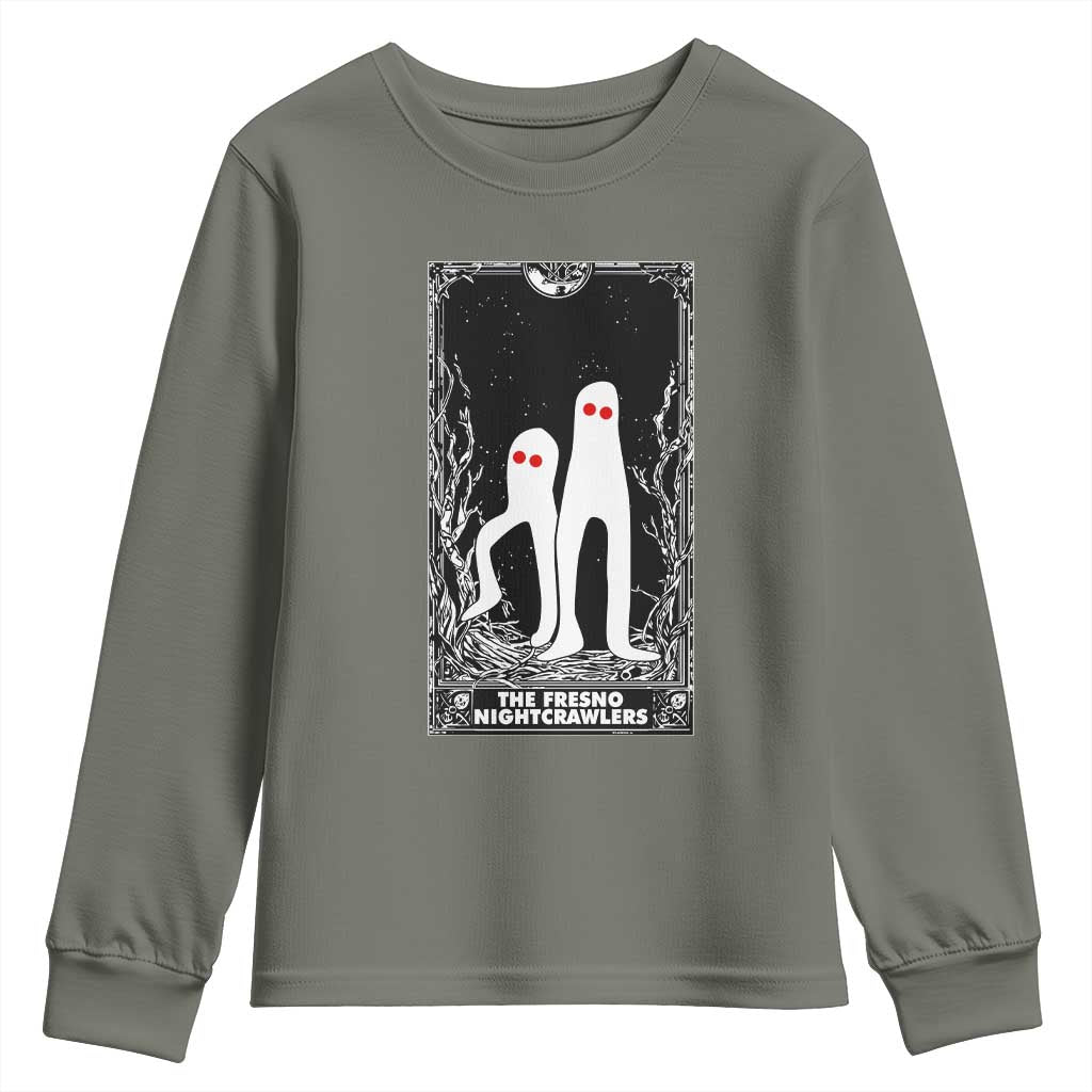 Funny Tarot Card Graphic Fresno Nightcrawlers Lover Youth Sweatshirt Cryptid Gift - Wonder Print Shop