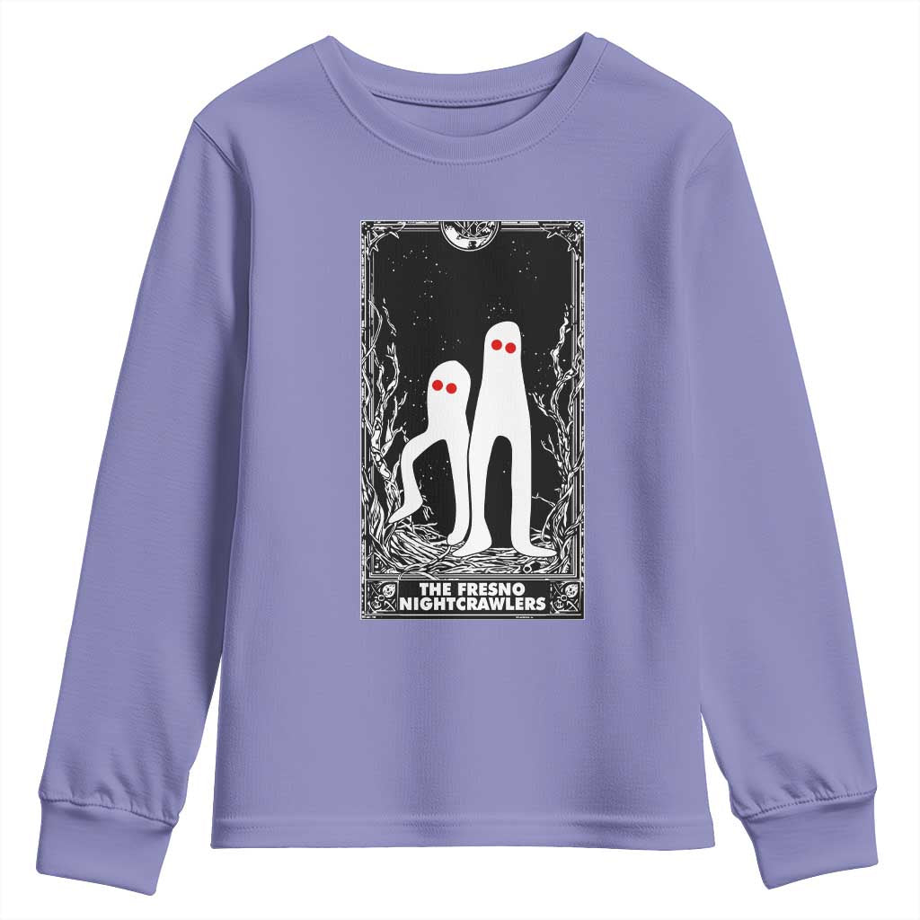 Funny Tarot Card Graphic Fresno Nightcrawlers Lover Youth Sweatshirt Cryptid Gift - Wonder Print Shop