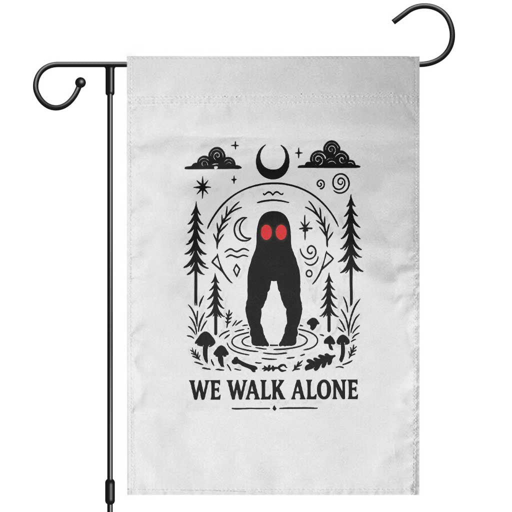 We Walk Alone Fresno Nightcrawler Garden Flag California Cryptid Hunter - Wonder Print Shop