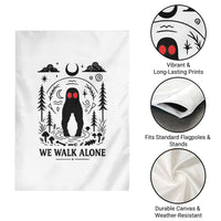 We Walk Alone Fresno Nightcrawler Garden Flag California Cryptid Hunter - Wonder Print Shop