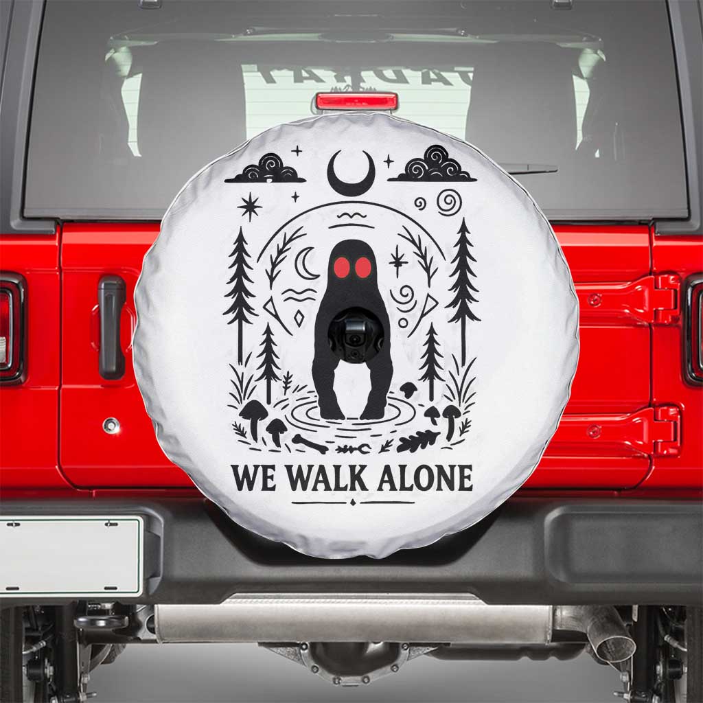 We Walk Alone Fresno Nightcrawler Spare Tire Cover California Cryptid Hunter - Wonder Print Shop
