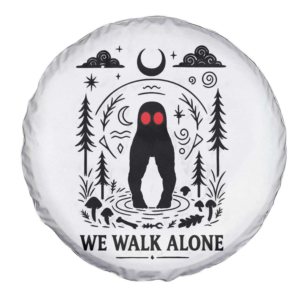 We Walk Alone Fresno Nightcrawler Spare Tire Cover California Cryptid Hunter - Wonder Print Shop