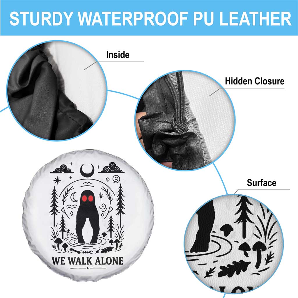 We Walk Alone Fresno Nightcrawler Spare Tire Cover California Cryptid Hunter - Wonder Print Shop