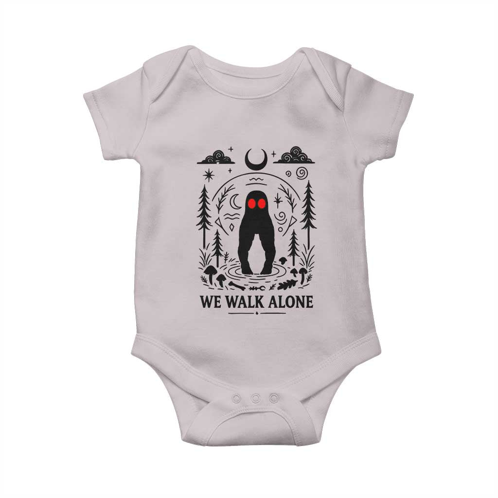 We Walk Alone Fresno Nightcrawler Baby Onesie California Cryptid Hunter - Wonder Print Shop