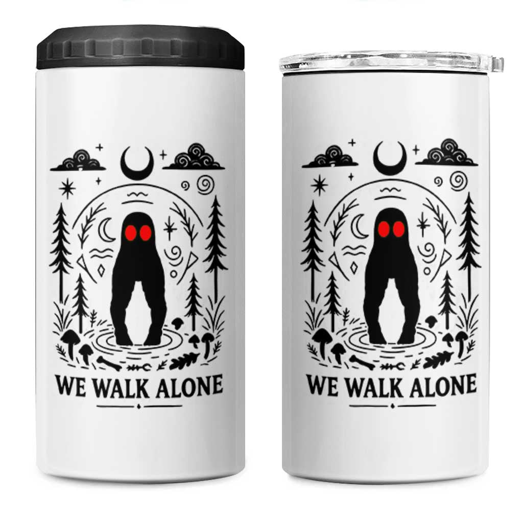 We Walk Alone Fresno Nightcrawler 4 in 1 Can Cooler Tumbler California Cryptid Hunter - Wonder Print Shop