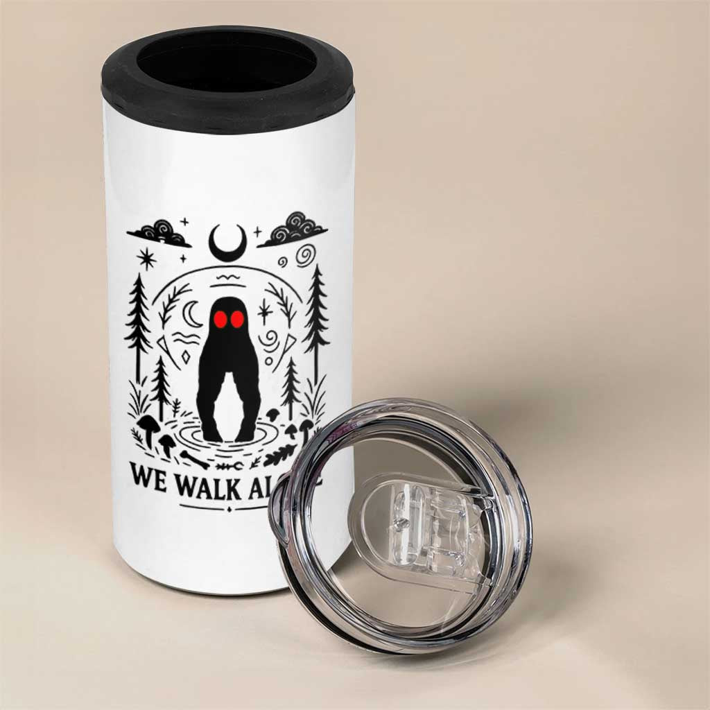 We Walk Alone Fresno Nightcrawler 4 in 1 Can Cooler Tumbler California Cryptid Hunter - Wonder Print Shop