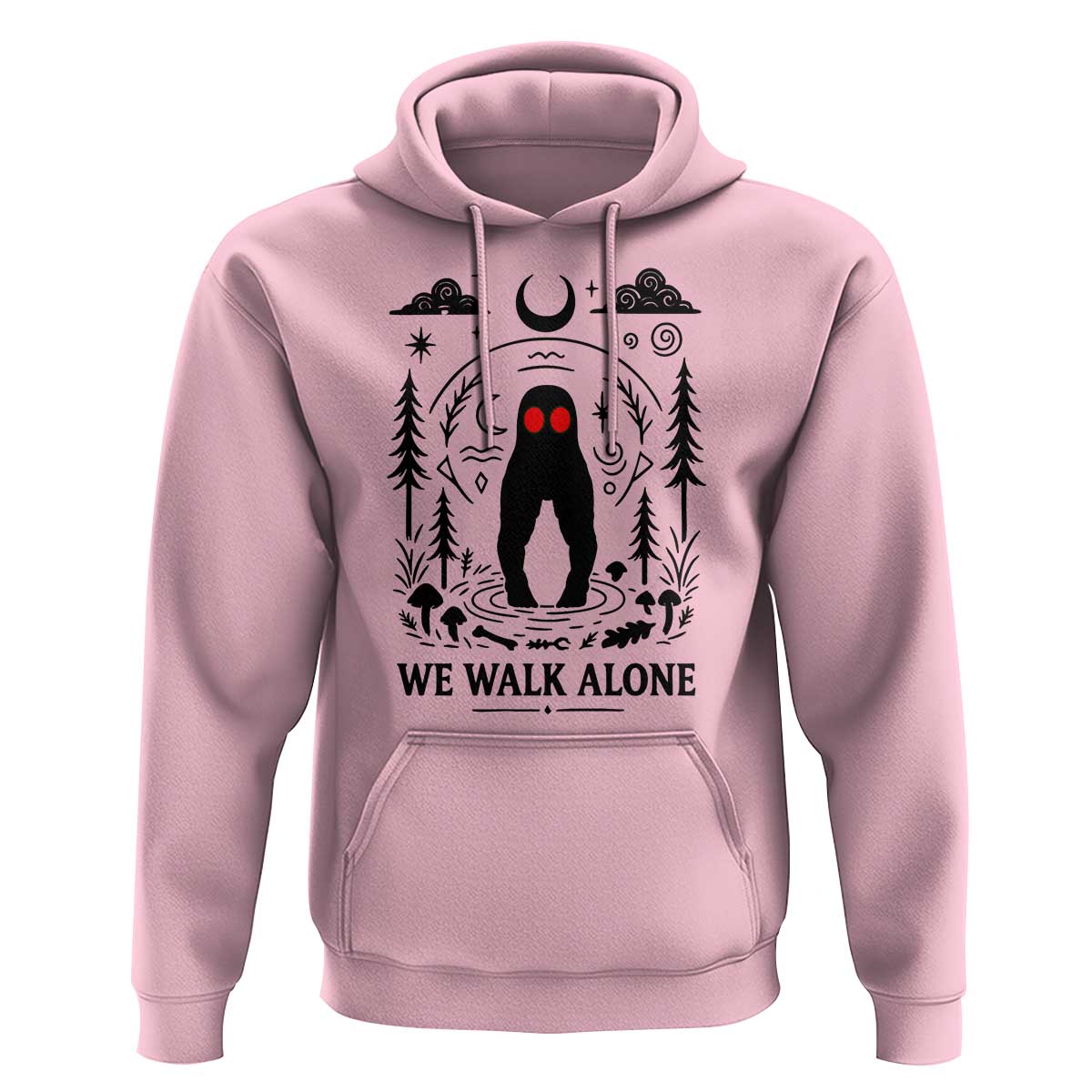 We Walk Alone Fresno Nightcrawler Hoodie California Cryptid Hunter - Wonder Print Shop