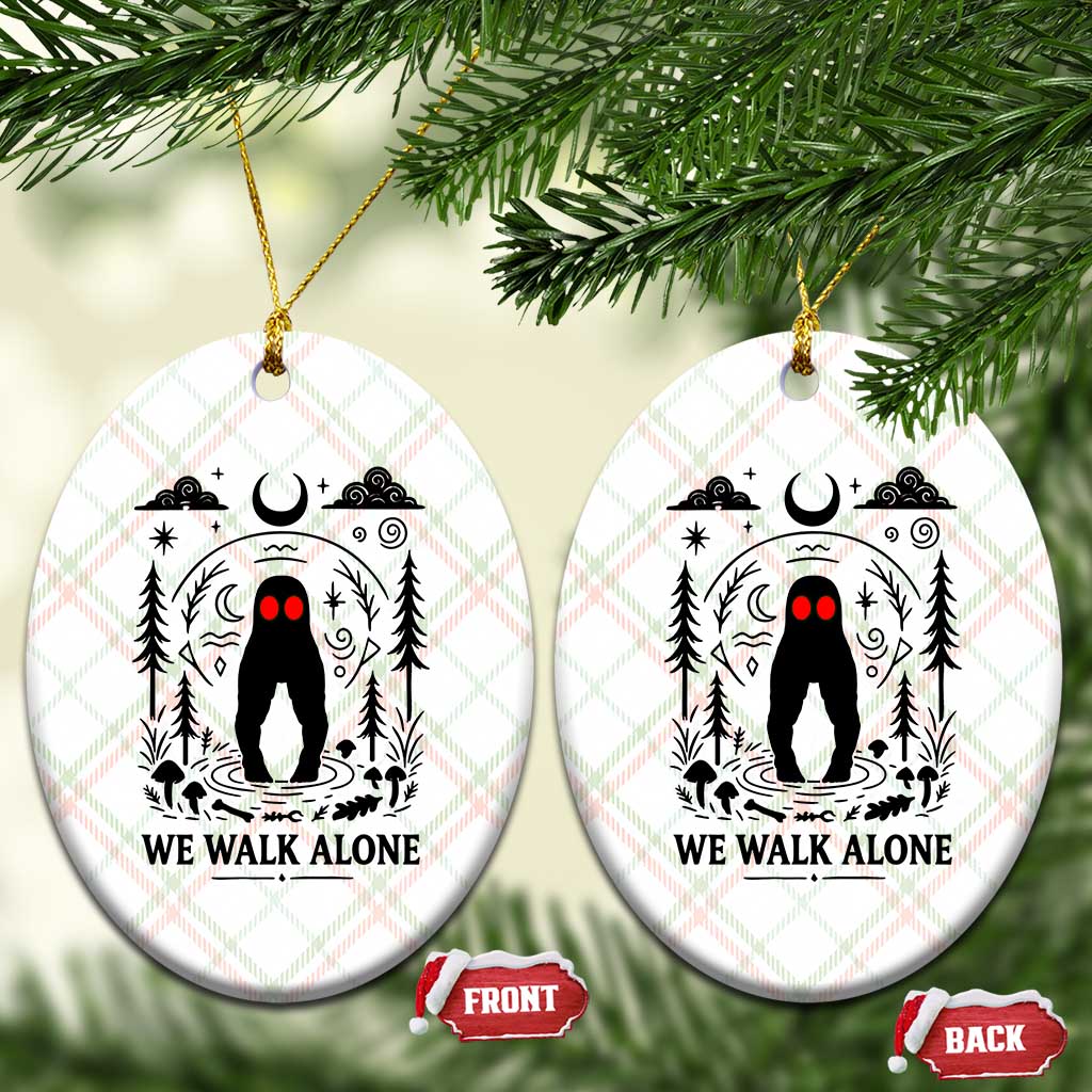 We Walk Alone Fresno Nightcrawler Ceramic Ornament California Cryptid Hunter - Wonder Print Shop