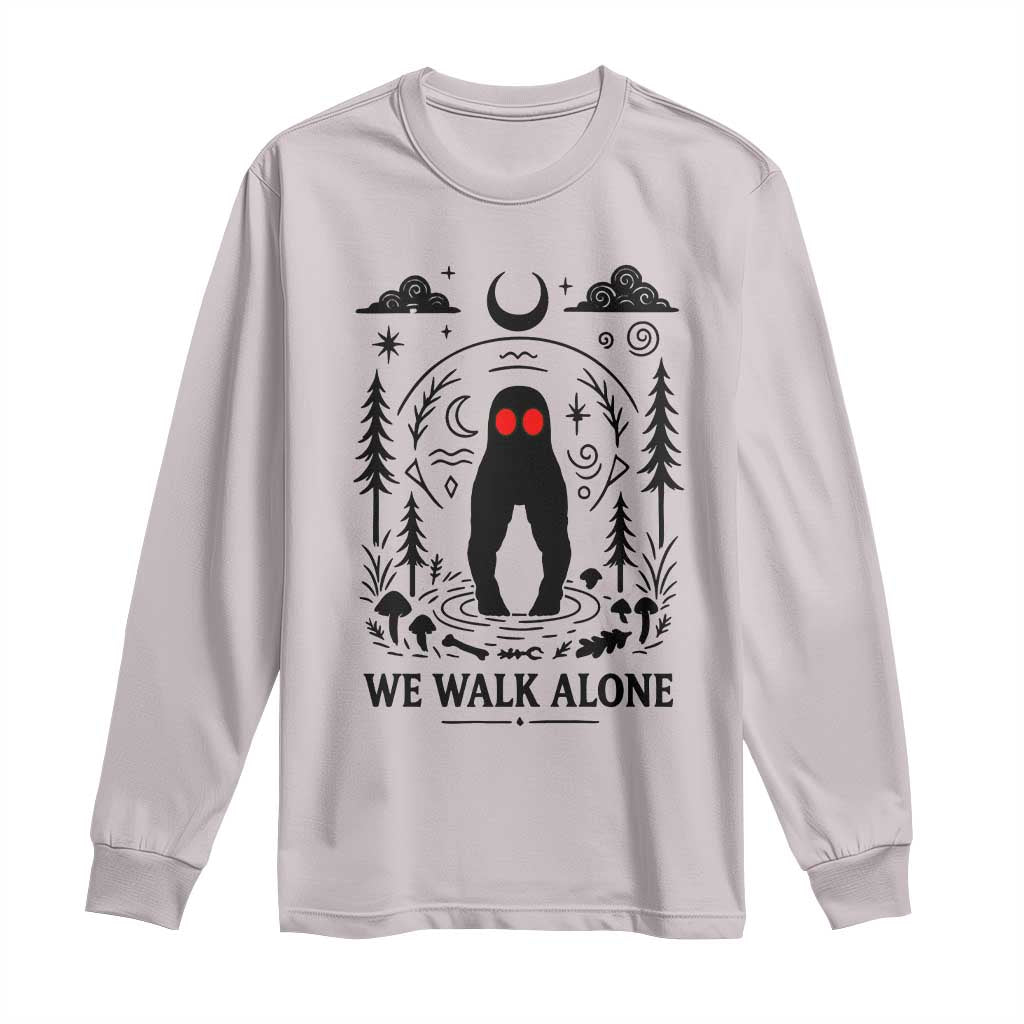 We Walk Alone Fresno Nightcrawler Long Sleeve Shirt California Cryptid Hunter - Wonder Print Shop
