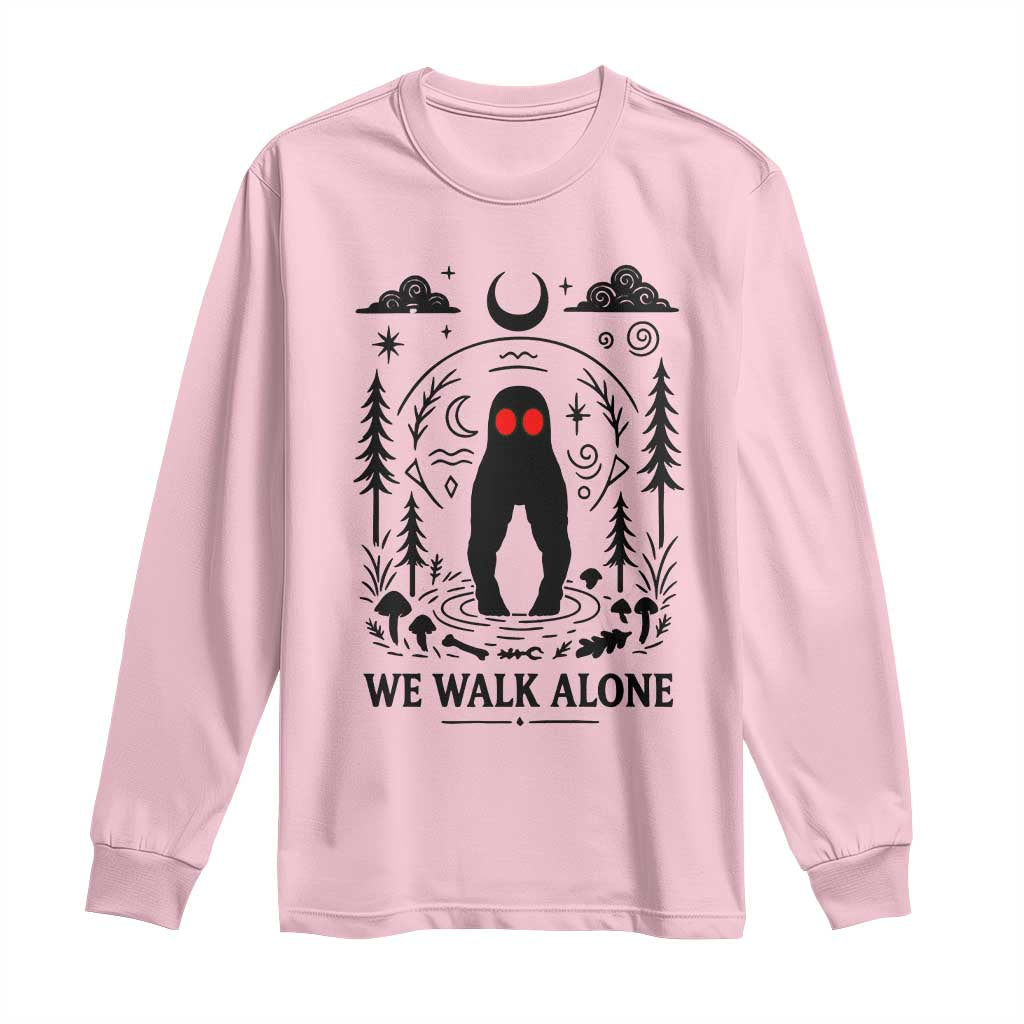 We Walk Alone Fresno Nightcrawler Long Sleeve Shirt California Cryptid Hunter - Wonder Print Shop