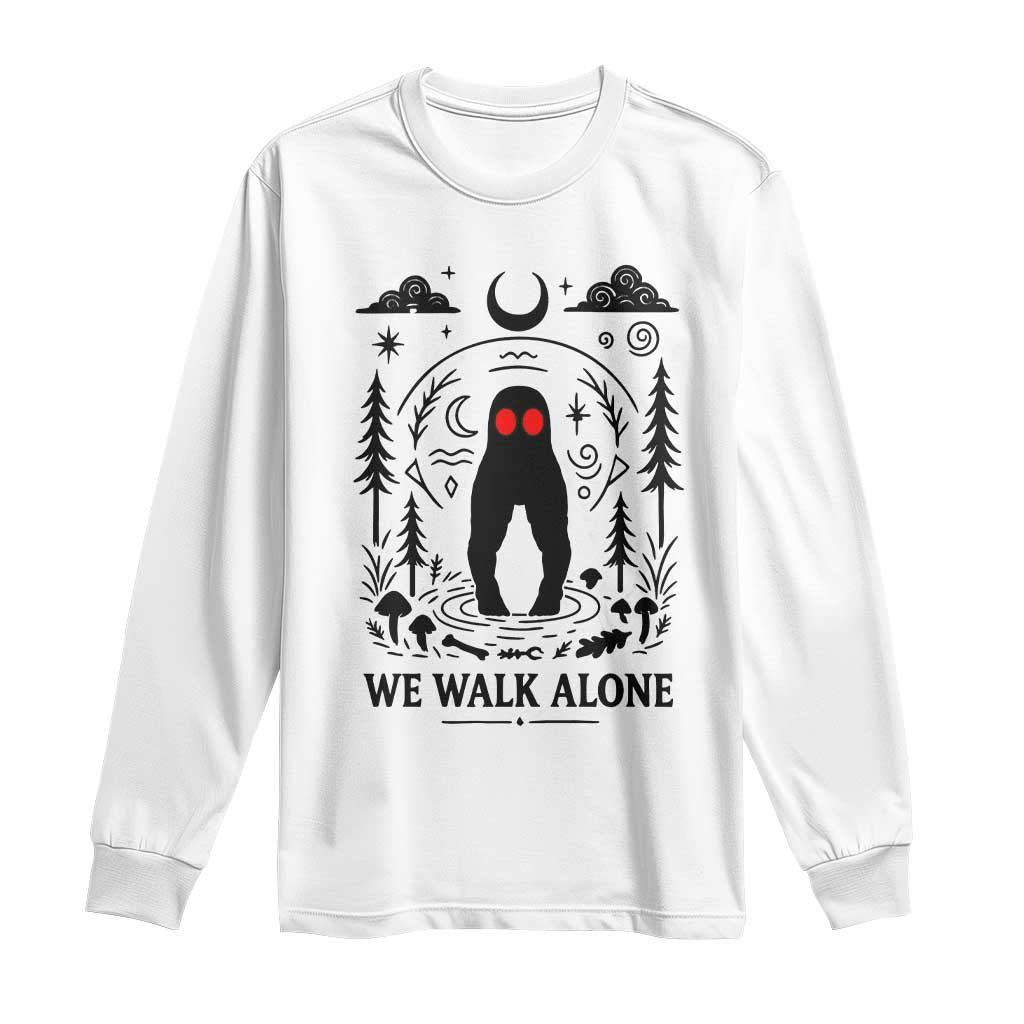 We Walk Alone Fresno Nightcrawler Long Sleeve Shirt California Cryptid Hunter - Wonder Print Shop