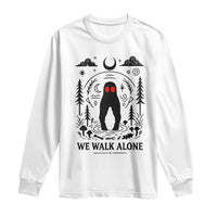 We Walk Alone Fresno Nightcrawler Long Sleeve Shirt California Cryptid Hunter - Wonder Print Shop
