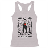We Walk Alone Fresno Nightcrawler Racerback Tank Top California Cryptid Hunter - Wonder Print Shop