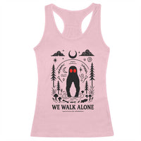 We Walk Alone Fresno Nightcrawler Racerback Tank Top California Cryptid Hunter - Wonder Print Shop