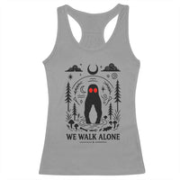 We Walk Alone Fresno Nightcrawler Racerback Tank Top California Cryptid Hunter - Wonder Print Shop