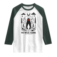 We Walk Alone Fresno Nightcrawler Raglan Shirt California Cryptid Hunter - Wonder Print Shop