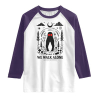 We Walk Alone Fresno Nightcrawler Raglan Shirt California Cryptid Hunter - Wonder Print Shop