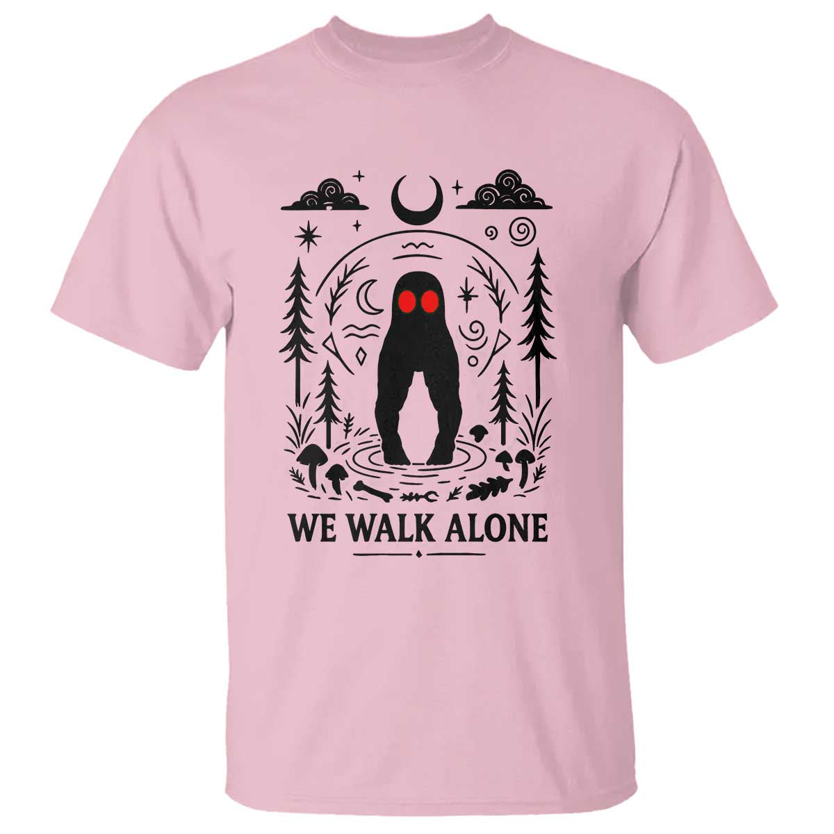 We Walk Alone Fresno Nightcrawler T Shirt California Cryptid Hunter - Wonder Print Shop