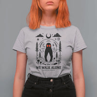 We Walk Alone Fresno Nightcrawler T Shirt For Women California Cryptid Hunter - Wonder Print Shop