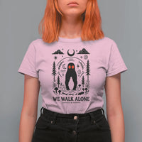We Walk Alone Fresno Nightcrawler T Shirt For Women California Cryptid Hunter - Wonder Print Shop