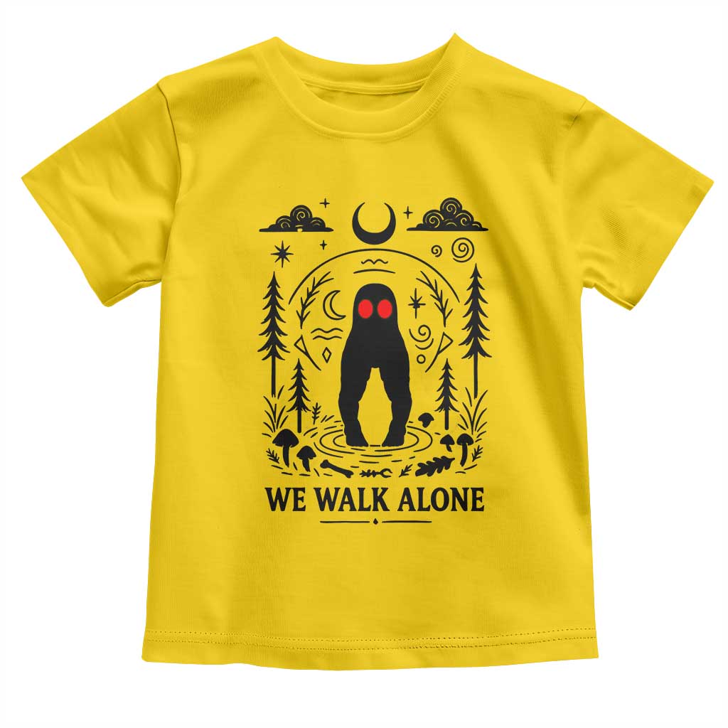 We Walk Alone Fresno Nightcrawler Toddler T Shirt California Cryptid Hunter - Wonder Print Shop