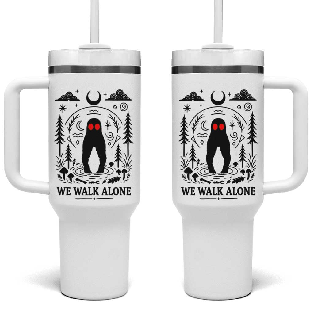 We Walk Alone Fresno Nightcrawler Tumbler With Handle California Cryptid Hunter - Wonder Print Shop